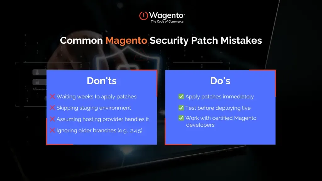 Common Mistakes Merchants Make with Patching