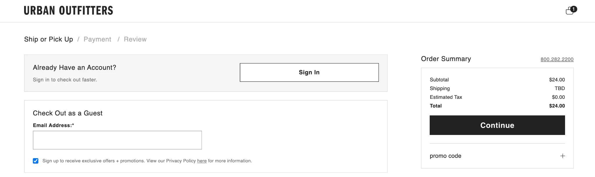 Enable Guest Checkout