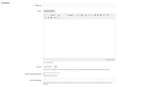 Content Field