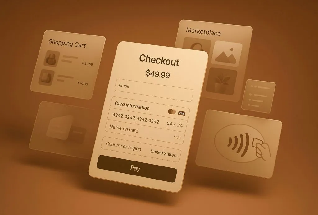 Streamlined checkout process illustration