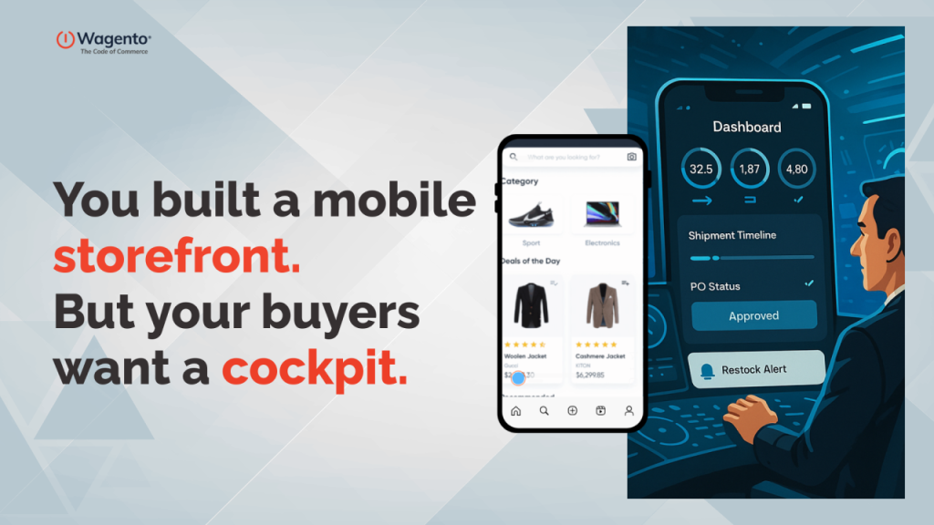 You built a mobile storefront. But your buyers want a cockpit.