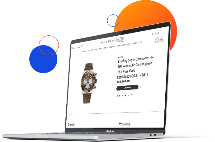 Featured image of Magento to BigCommerce migration for Hyde Park Jewelers, showcasing an ADA-compliant luxury website.
