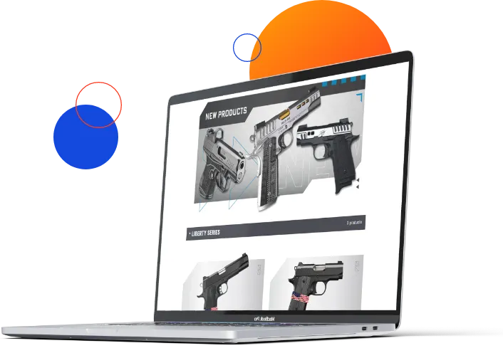 Featured image of Magento RMA integration and custom eCommerce solutions for premier firearms designer.