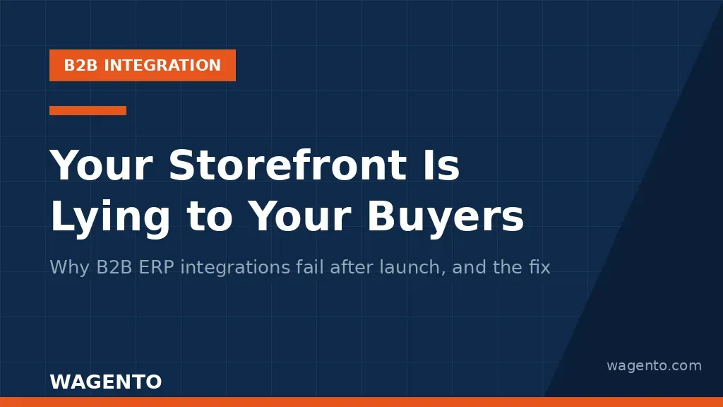 Your Storefront Is Lying to Your Buyers: Why B2B ERP Integrations Fail After Launch